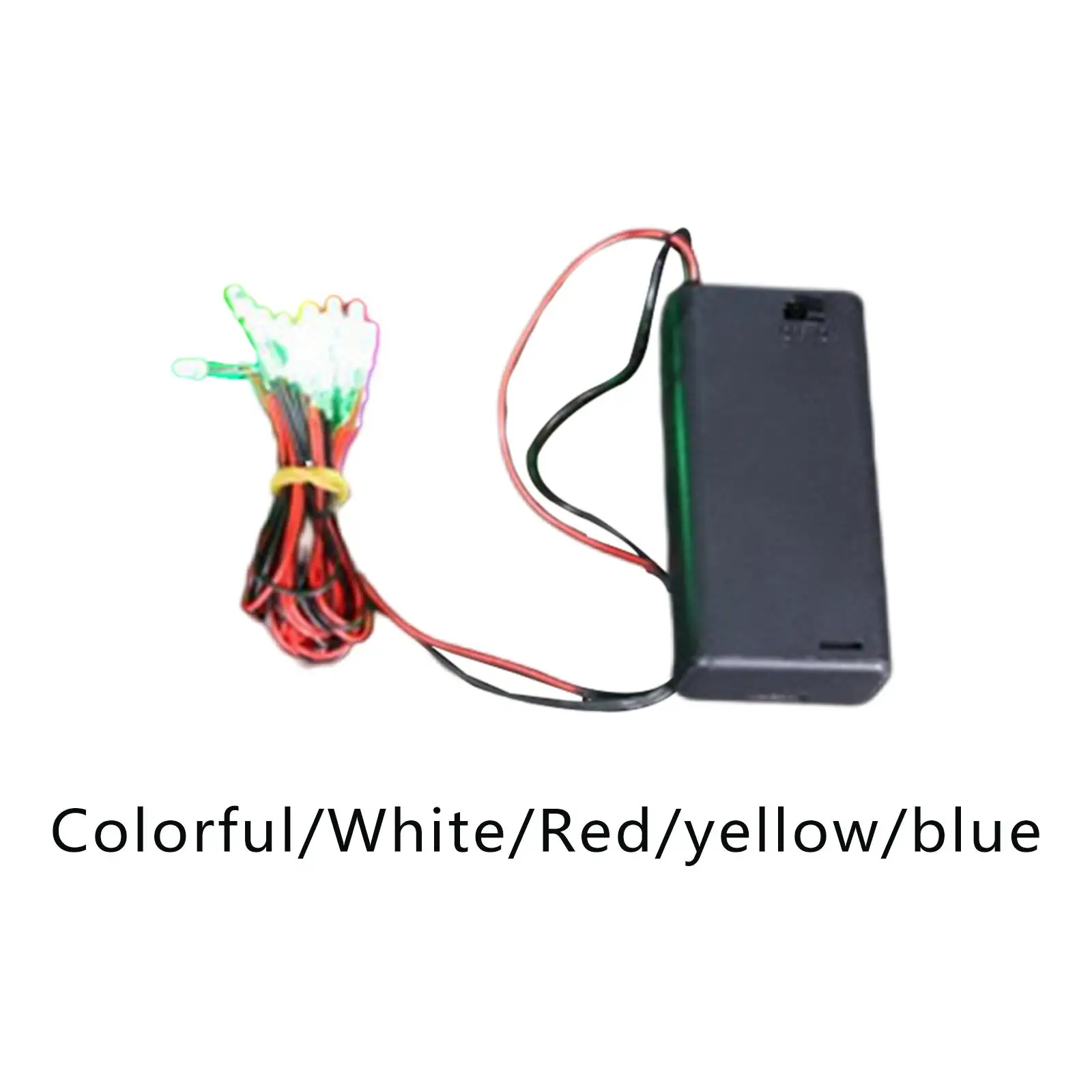 

Multicolor Strips Light LED Lamp Battery Powered for Militaries Model RC Car