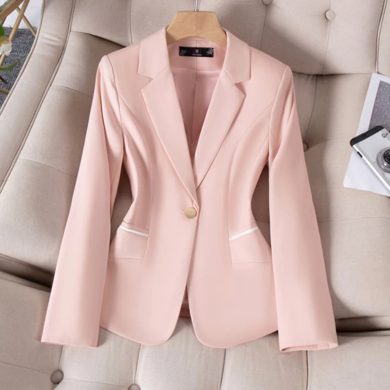 Блейзер женская одежда с длинными рукавами темпераментный деловой модный