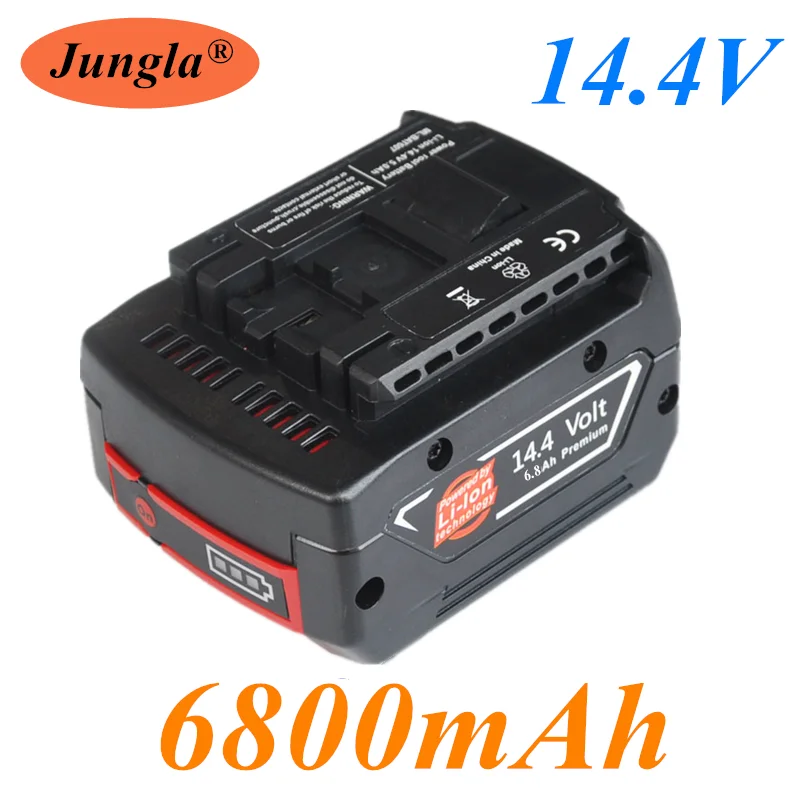 

14,4 V 6800mah Lithium-ionen-akku zelle pack für BOSCH cordless Elektrische bohrer schraubendreher BAT607,BAT607G,BAT614,BAT614G