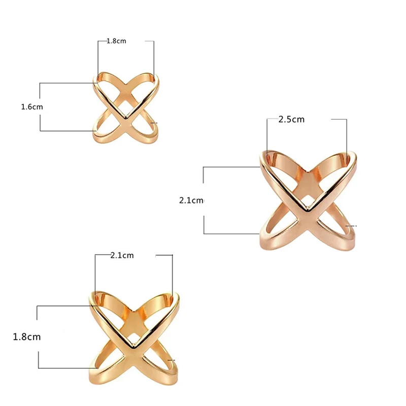 Женская металлическая брошь X-образной формы с бантом