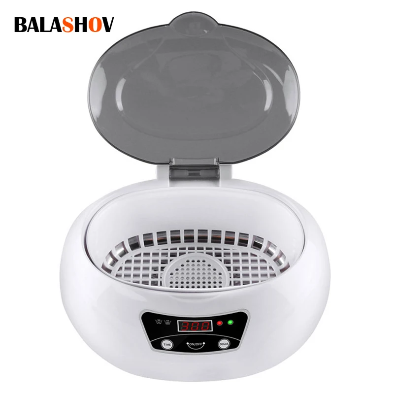 

600ML Ultrasonic Cleaner Bath Timer for Jewelry Parts Glasses Manicure Stones Cutters Dental Razor Brush Ultrasound Sonic Boxc