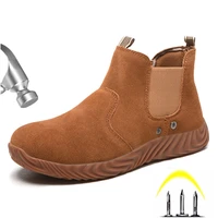 electric welding work boots men safety shoes anti smash anti puncture safety boots ryder shoes indestructible industrial shoes