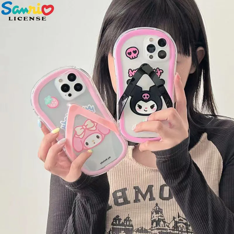 

Sanrio Cute Phone Case Kawaii Hello Kitty My Melody Kuromi Pochacco Anti-Drop Soft Case for Iphone13/12/11Promax Girl Anime Gift