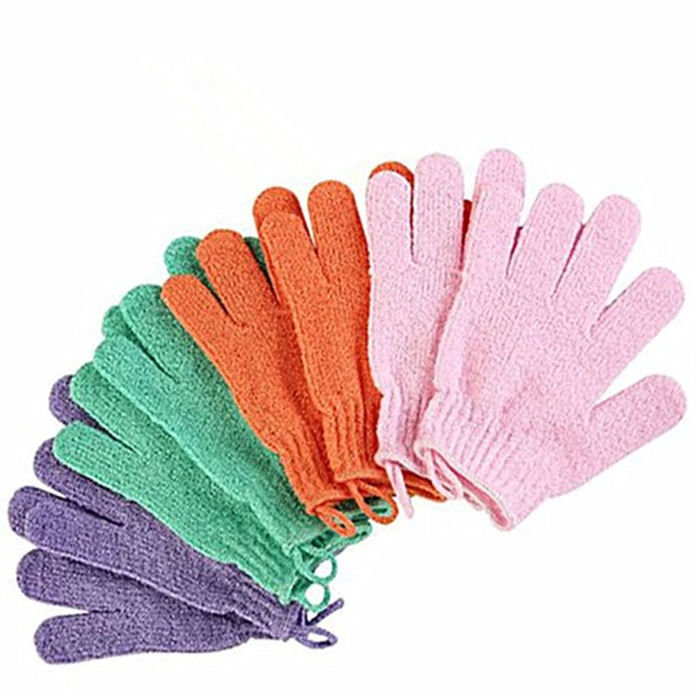 

1 Pair of Bath Exfoliating Gloves Bath Scrub Gloves Resist Body Massage Sponge Wash Skin Moisturizing SPA Foam