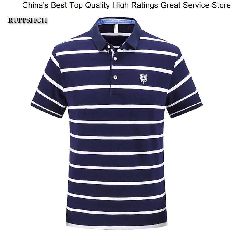 

Мужская хлопковая рубашка-поло с длинным рукавом и вышивкой