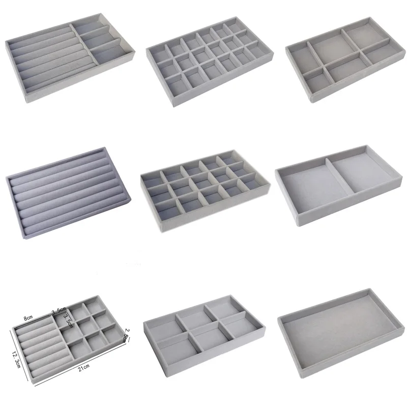 Бархатный Держатель для ювелирных изделий, Штабелируемый изысканный ...