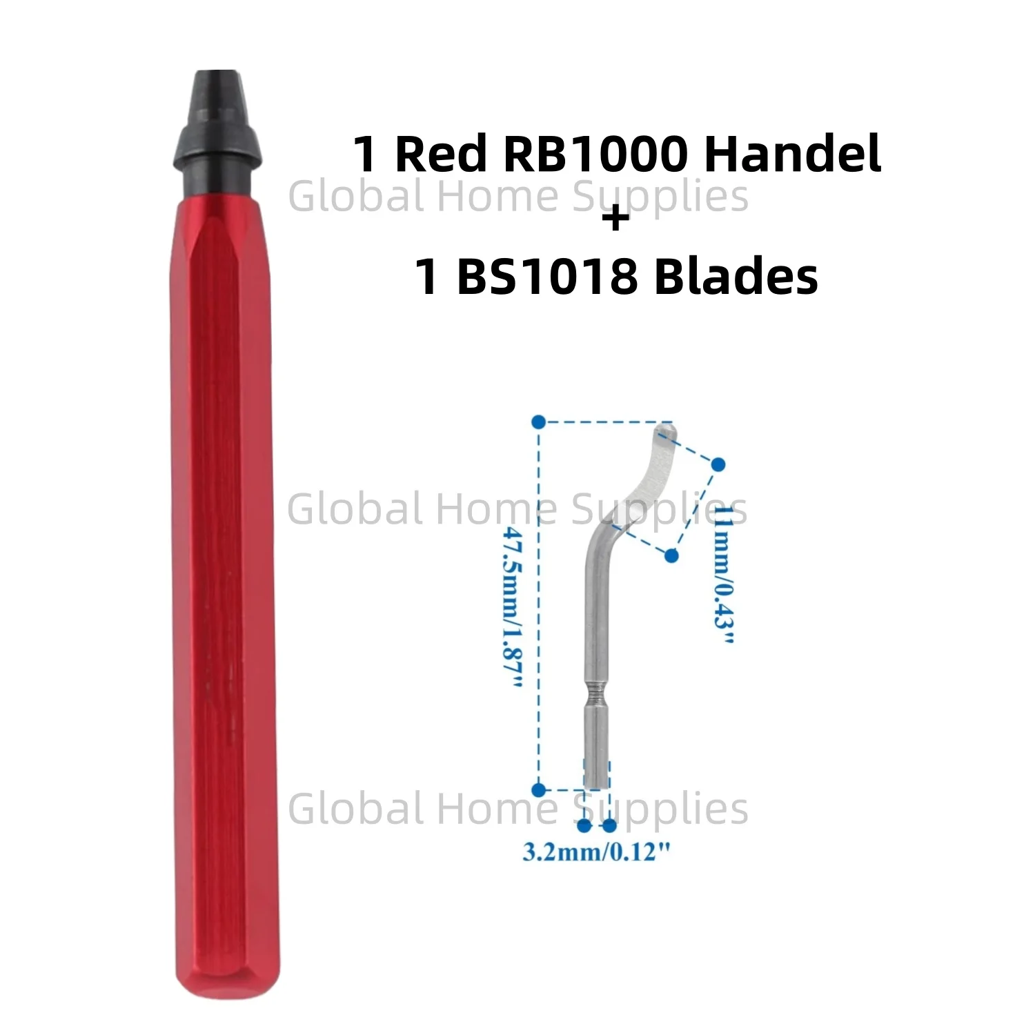 

Набор инструментов для снятия заусенцев RB1000 с лезвиями BS1018