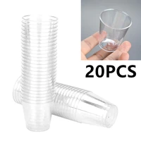 20pcs mini disposable cup pudding fruit mousse cup appetizer bowl food container party wine glass beverage container tool