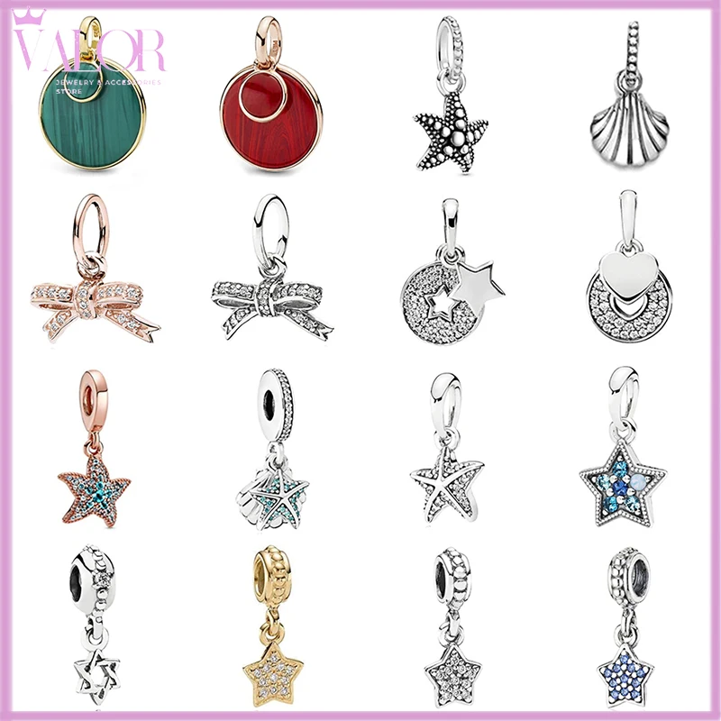 

Advanced Version Fashion Brand New S925 Silver Starfish Sea Series Star Casual Bracelet For Women Men Wholesale DIY Rope Chain