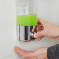 high quality 500ml wall mounted manual liquid soap sanitizer shampoo dispenser for home hotel bathroom