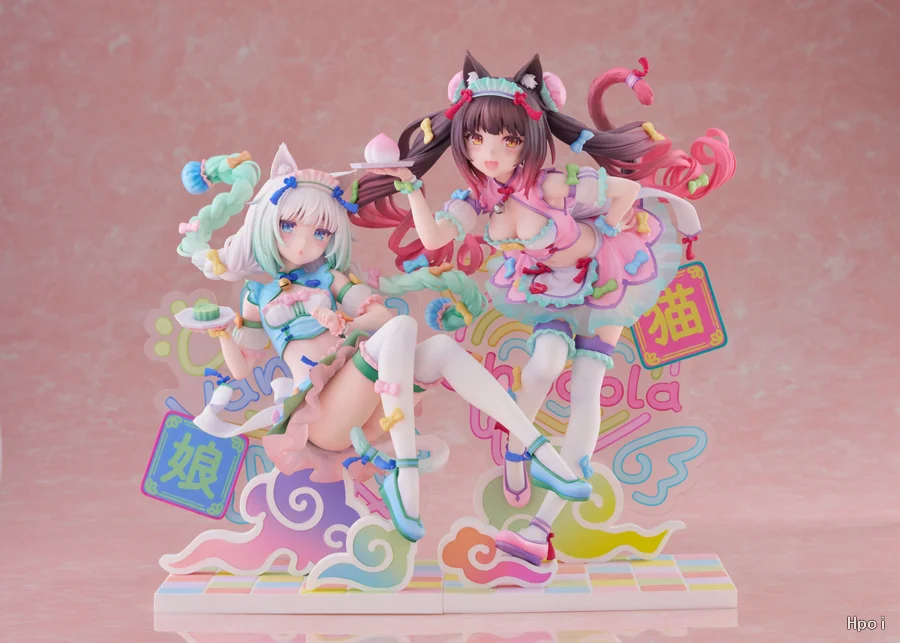 Фото Коллекционная аниме-фигурка Claynel NEKOPARA Vanilla/Chocola Fantasy в китайском стиле, масштаб 1/7 №4