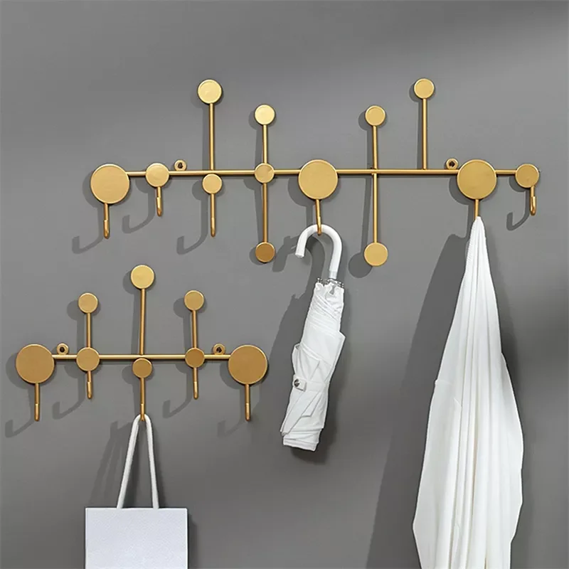 

2023 Gold /Black Wall Hook Storage Nordic Creative Entrance Key Hanger Home Decoration Wall Hanging Fitting Room Clothes Coat H