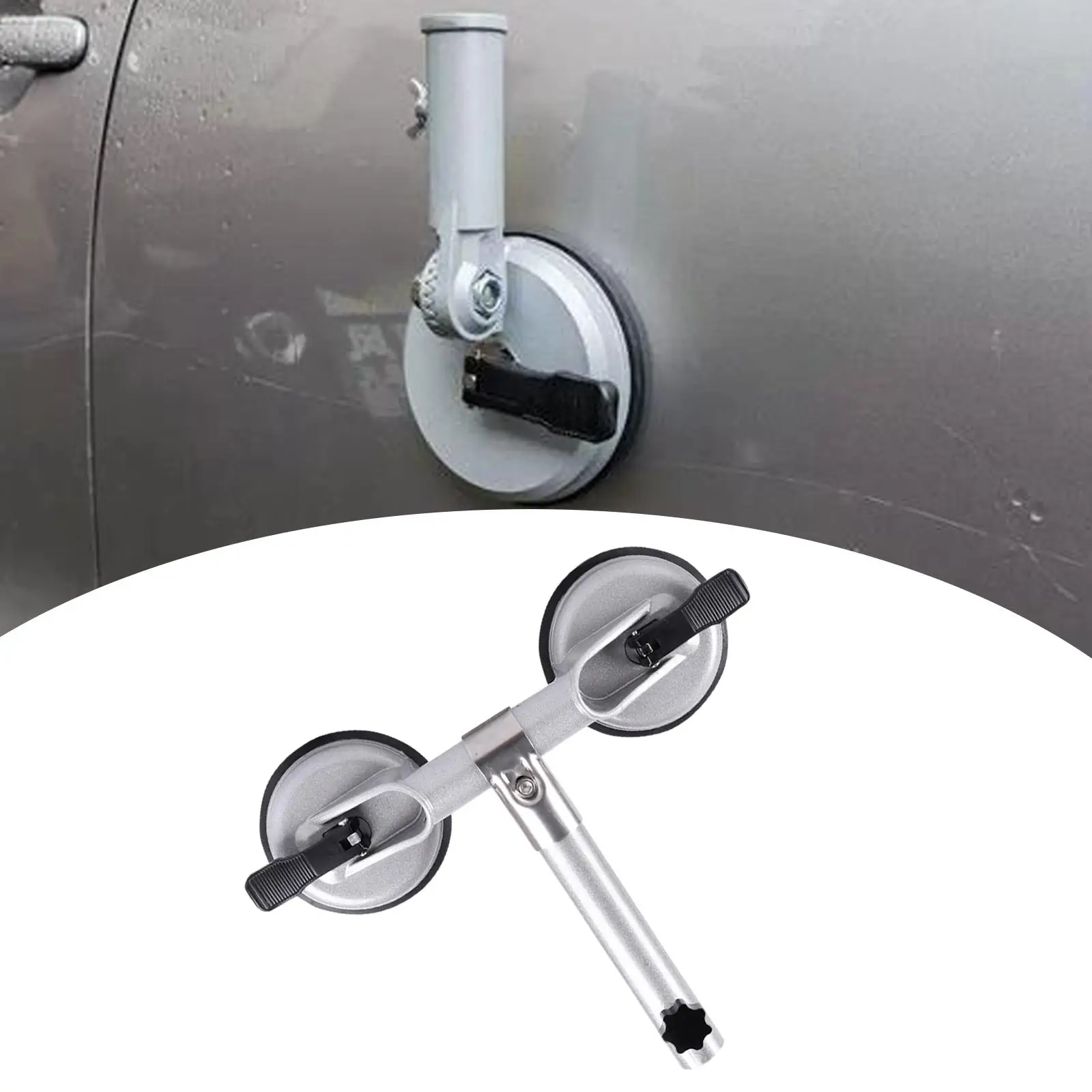 Держатель для флагштока Монтажный кронштейн Двойная присоска Износостойкий