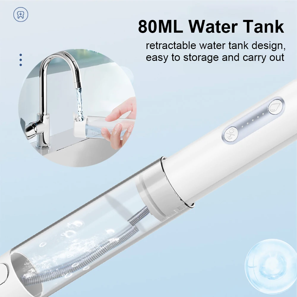 Ультразвуковой Ирригатор Для Полости Рта Зубная Нить Перезаряжаемый Очиститель