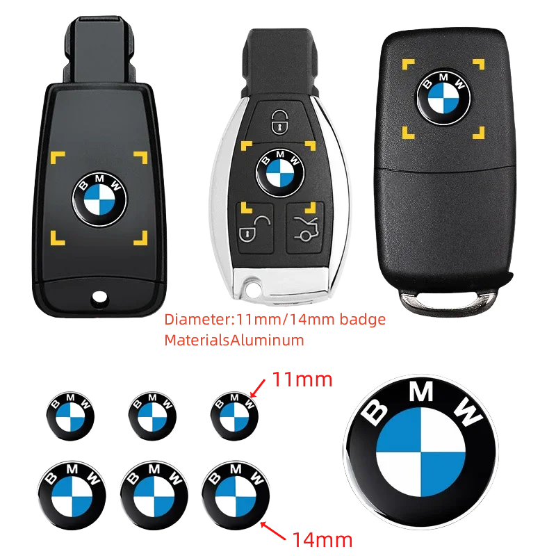 Новая наклейка с логотипом автомобиля 11 мм 14 для ключа дистанционного управления