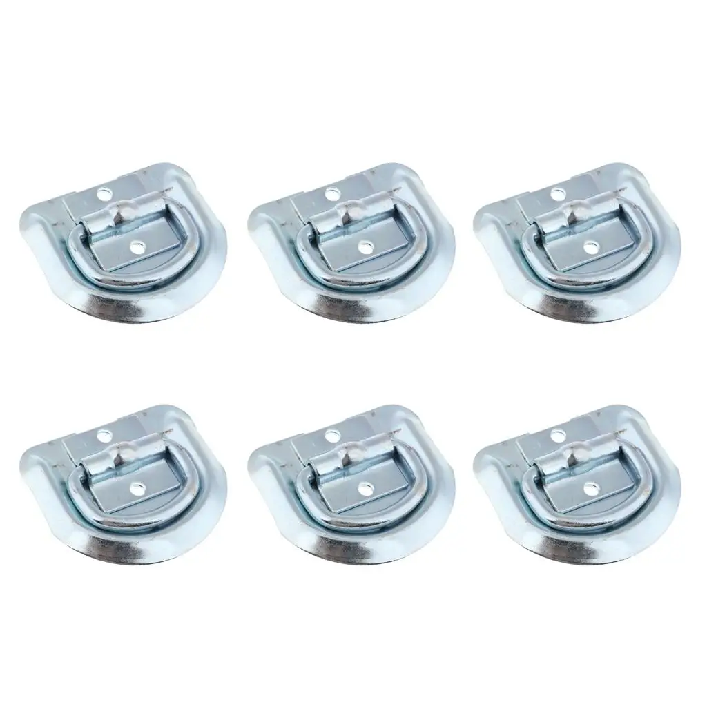 

6x -Down Anchors,Recessed Pan Fitting D Rings Heavy Duty s,Truck/Trailer/Flatbed/Pickup Anchor