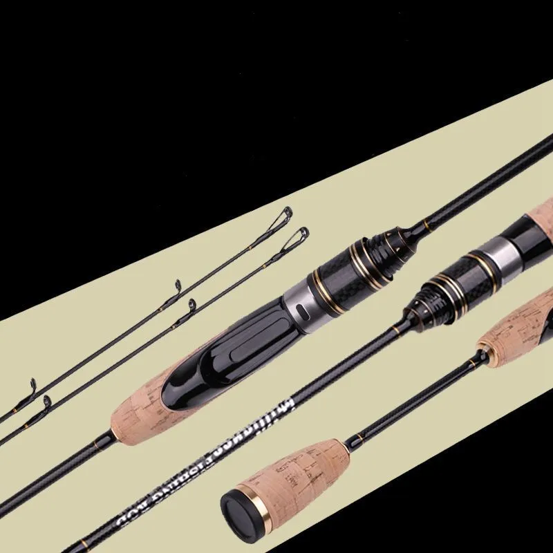 

1.8m UL Power Carbon Spinning Fishing Rod 2Tips Lure Weight 0.5-8g Casting Rod Fishing Tackle