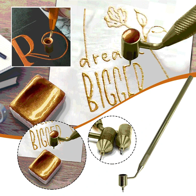 

Slanting Fine-line Paint Pen Large Fluid Writer Pen Writer Paint Applicator Pen 0.7/0.5mm Art Supplies Drawing Pens Supplies