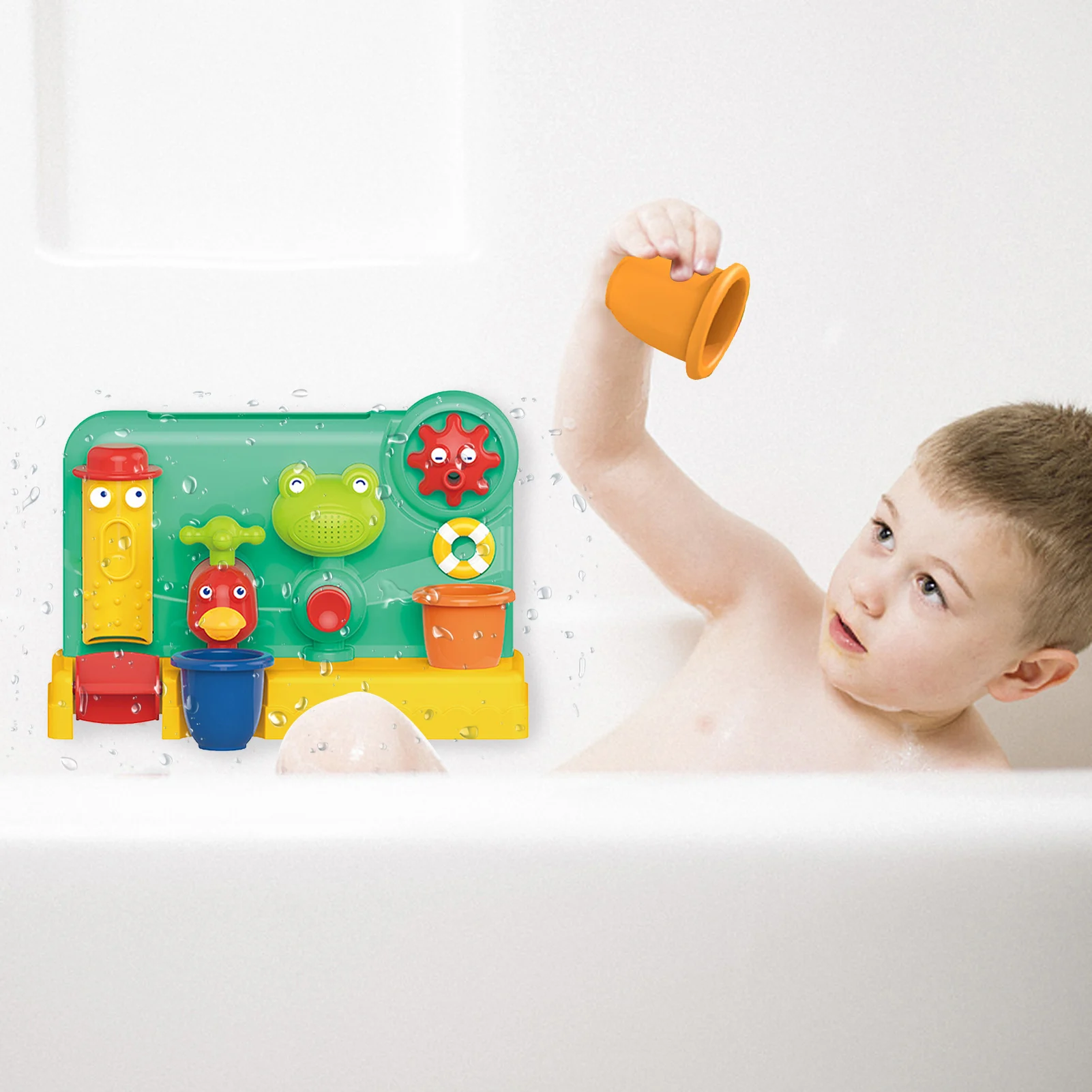 

Bathtub Spraying Water Toys Interactive Bath Toy For Toddlers Creative Shower Toy With 2 Suction Cups No Battery Needed Funny