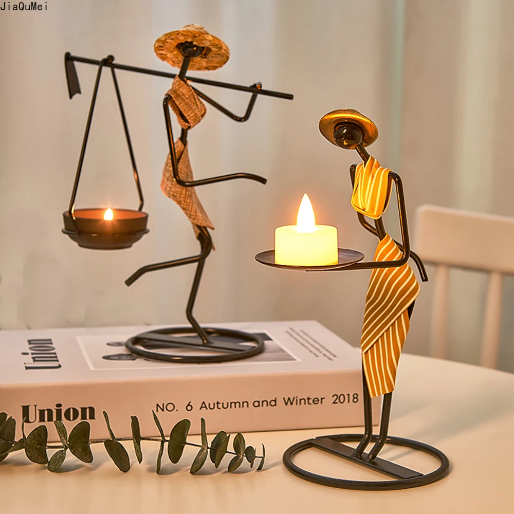 

Candle Holders Home Decor Accessories, Wedding Table Centerpieces, Living Room Figurine Candle Holder Gifts