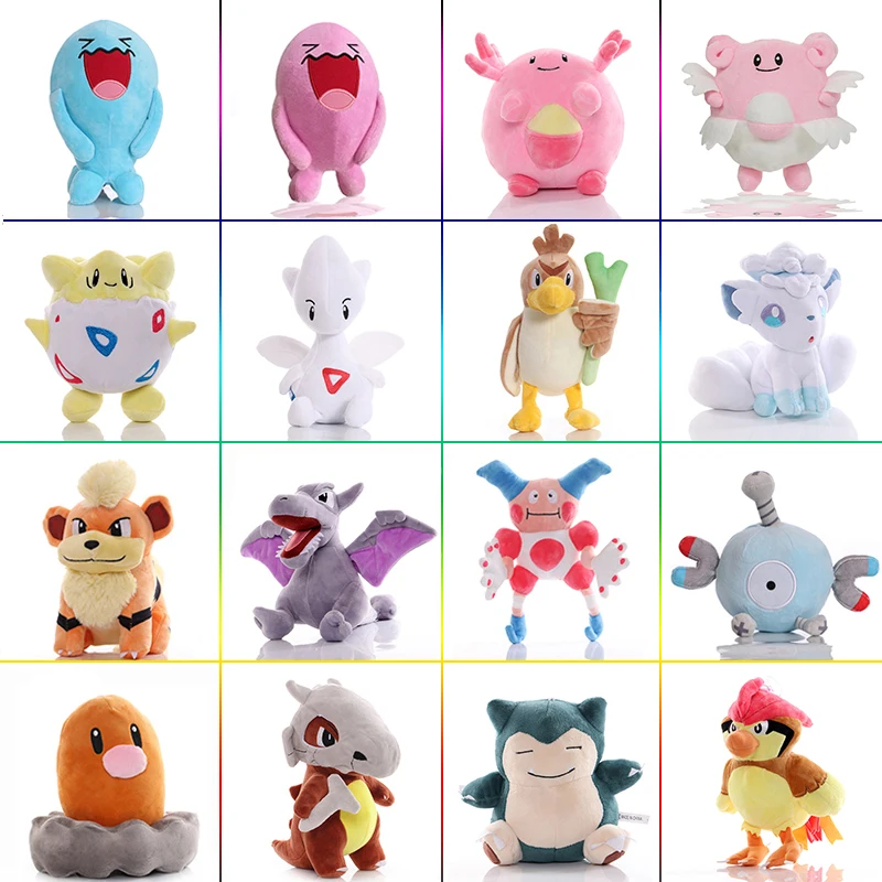 Милая кукла-аеродоктиль Pokémon Wobbuffet 20 см аниме Magnemite Vulpix Diglett Pikachu Pidgeotto плюшевая