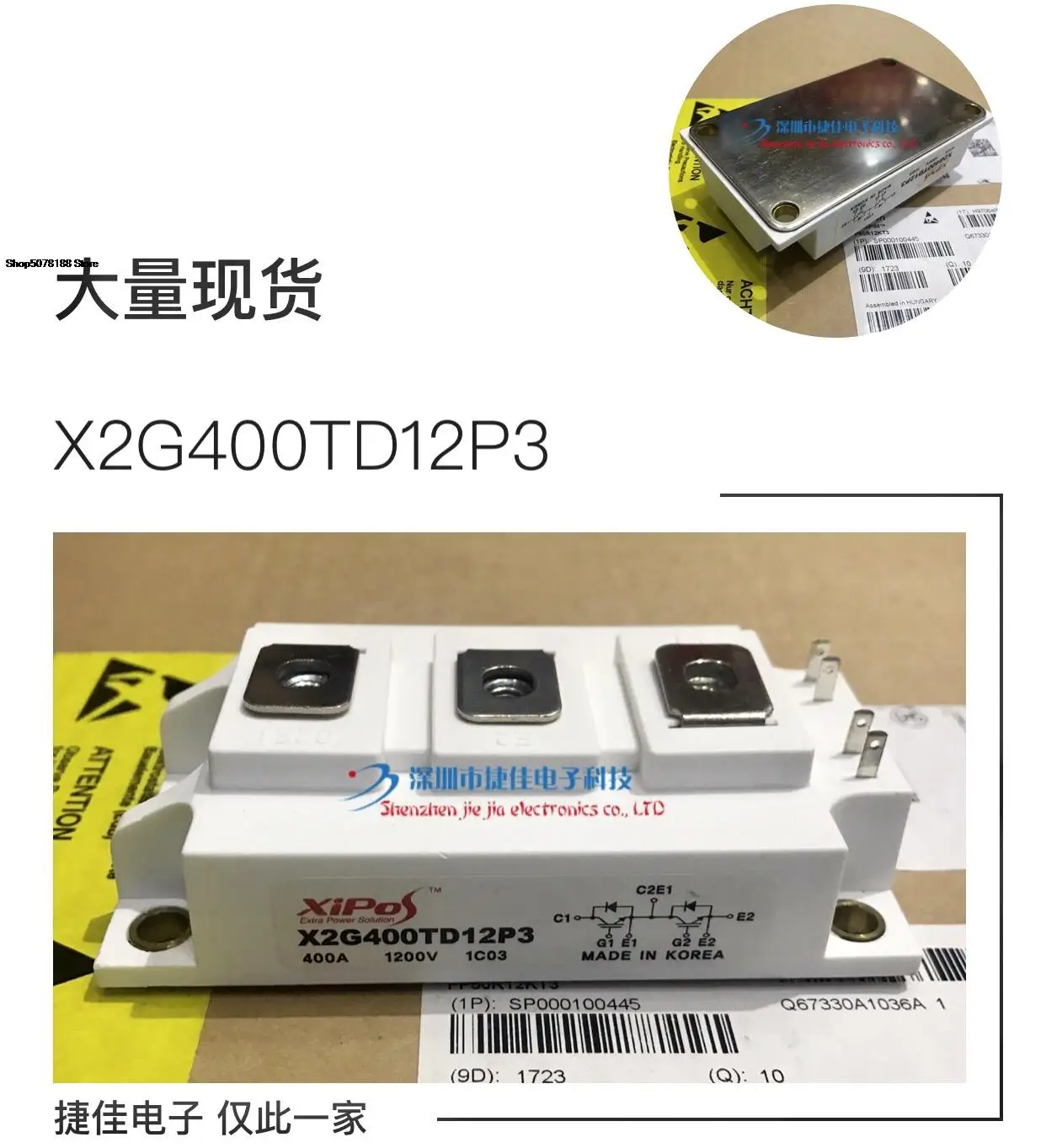 

X2G300SD12P3 X2G400SD12P3 X2G400TD12P3 GT400HF60T2VH