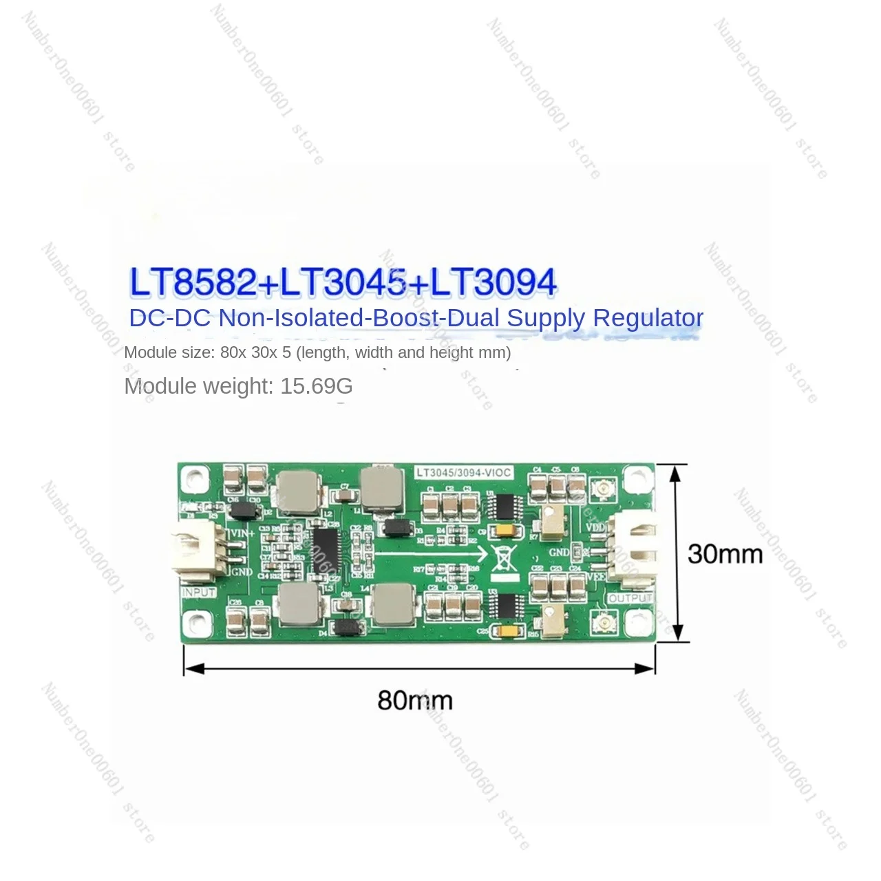 Lt3045/3094 Регулируемый источник питания Lt8582 с двойным источником Vioc функция
