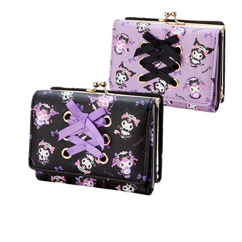 

Sanrio симпатичная мультяшная японская сумка на молнии Kawaii Kuromi сумка для ключей и монет Чехол кошелек подвеска Украшение игрушка для девочки п...
