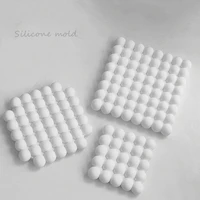 bubbles tray silicone mold for making cement plaster concrete square coaster jesmonite mould jewellery display dish resin diy