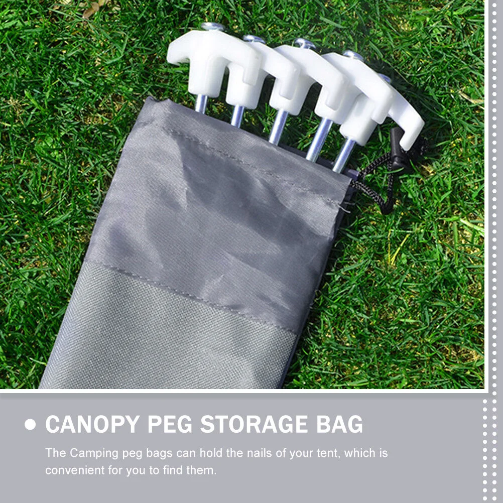 

5 Pcs Gavel Small Outdoor Teepee Nail Storage For Pegs Camping Grocery Container Accessory Pvc Waterproof Coating) Tool