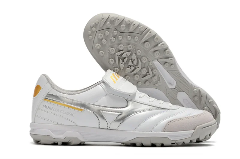 

Authentic Mizuno Creation MORELIA Men's Shoes Sneakers New Style Mizuno Sports Shoes White/Sliver/Yellow Color Size Eur 40-45