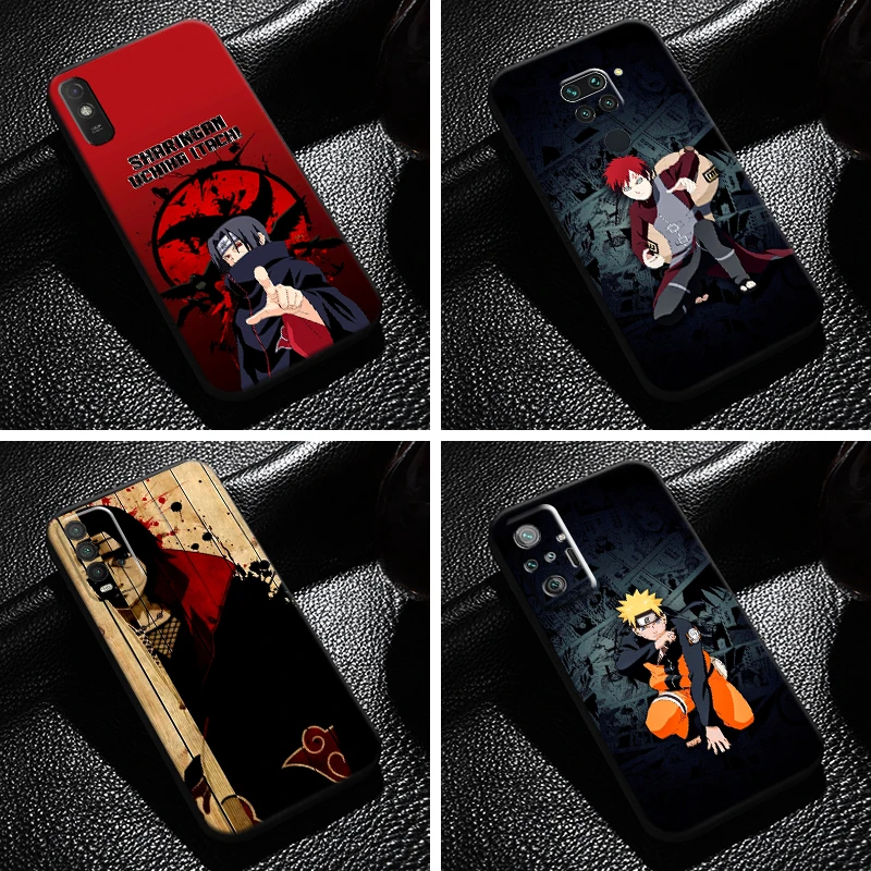 

Anime Naruto Uchiha Sasuke Phone Case For Xiaomi Redmi Note 9 9T 9S 10 10S 10T 10 Pro Max 5G Redmi 10 9 9T 9A 9C Funda Back