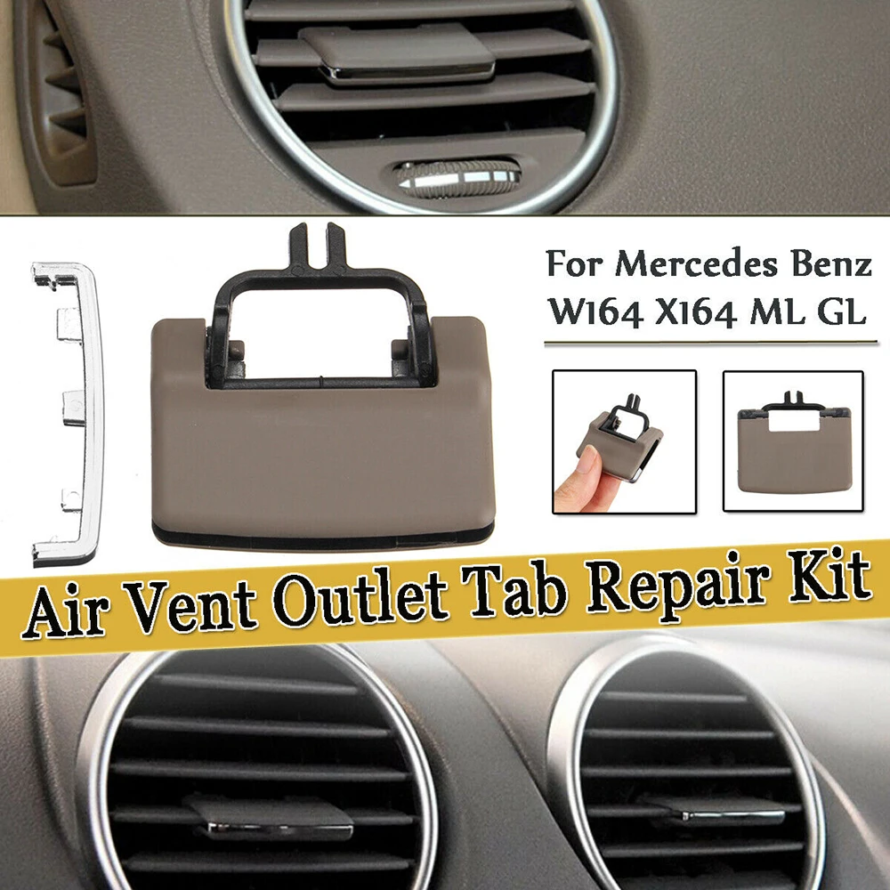 

Car Front Air Conditioning A/C Air Vent Outlet Tab A/C Leaf Adjust Clip Repair Kit For Mercedes Benz W164 X164 ML GL