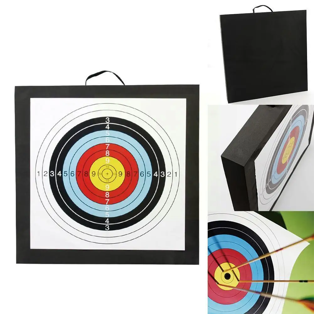 

Archery Target High Density 50x50x5cm Eva Foam Shooting Crossbow Practice Board Sport Outdoor Hunting Recurve Accessories O1z4
