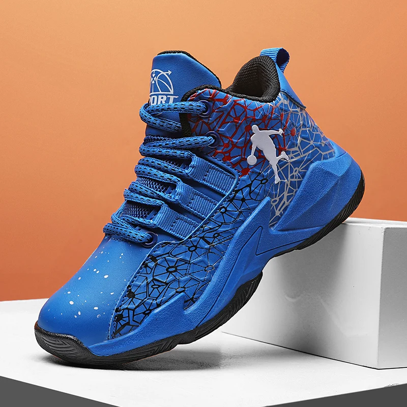 

New Boys Brand Basketball Shoes for Kids Sneakers Thick Sole Non-slip Children Sports Shoes Child Boy Basket Trainer Shoes
