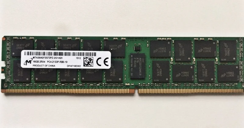 

RAM applies to CRUCIAL 16G 2133 ECC REG DDR4 MTA36ASF2G72PZ-2G1A2 server memory stick