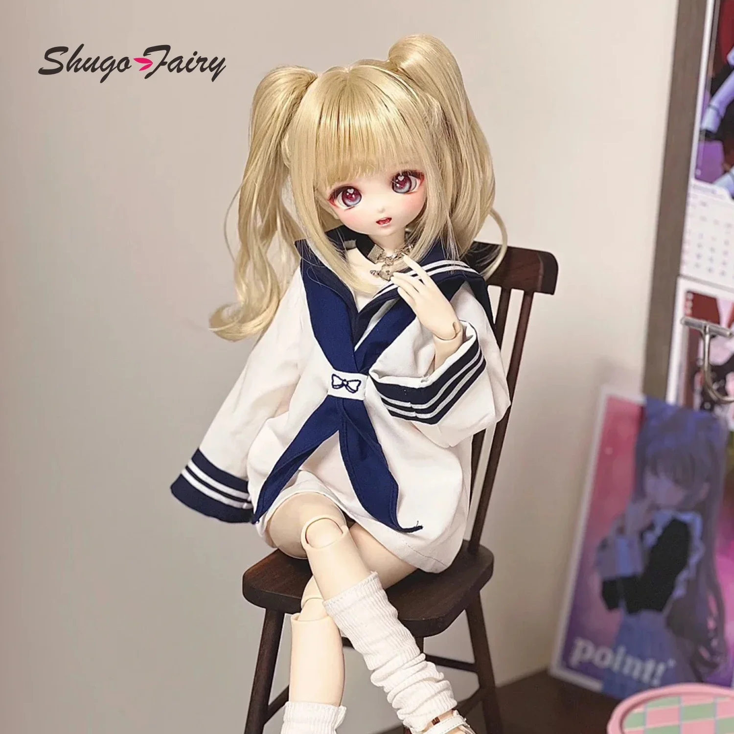 Фото Кукла BJD Tao 1/4 с открытым ртом, без одежды, в японском стиле, с милым выражением лица, шарнирная кукла Shugafairy BJD №5