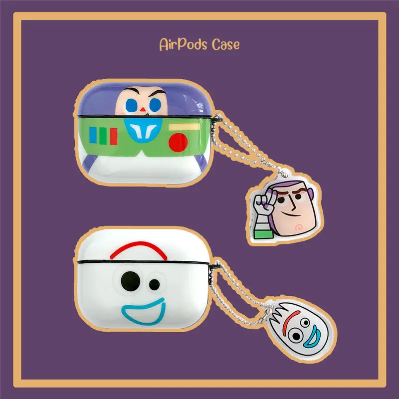 

Disney For AirPods 1 2 3 Earphone Case Cute Cartoon Toy Story Wireless Headphone Cover For Air Pods Pro Glossy TPU Case