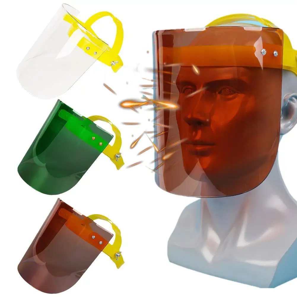 

Защитная маска для сварки E8E7, прозрачная ударопрочная Регулируемая из органического стекла, с защитой от брызг, 1 шт.