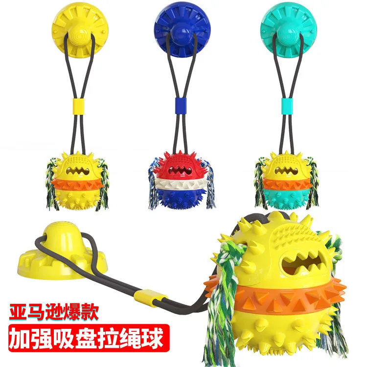 

Pet New Product Strong Sucker Teeth Grinding Dog Products Anti Gnawing Ball Toys