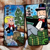 mr monopoly man game phone case funda for samsung s22 s21 s20 s30 s9 s10 s8 s7 s6 pro plus edge ultra fe silicone soft cover