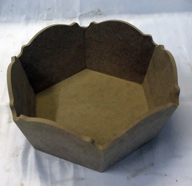 

Bread Cart Hexagon Desktop Mdf Wood Unpainted Custom Manufacturing