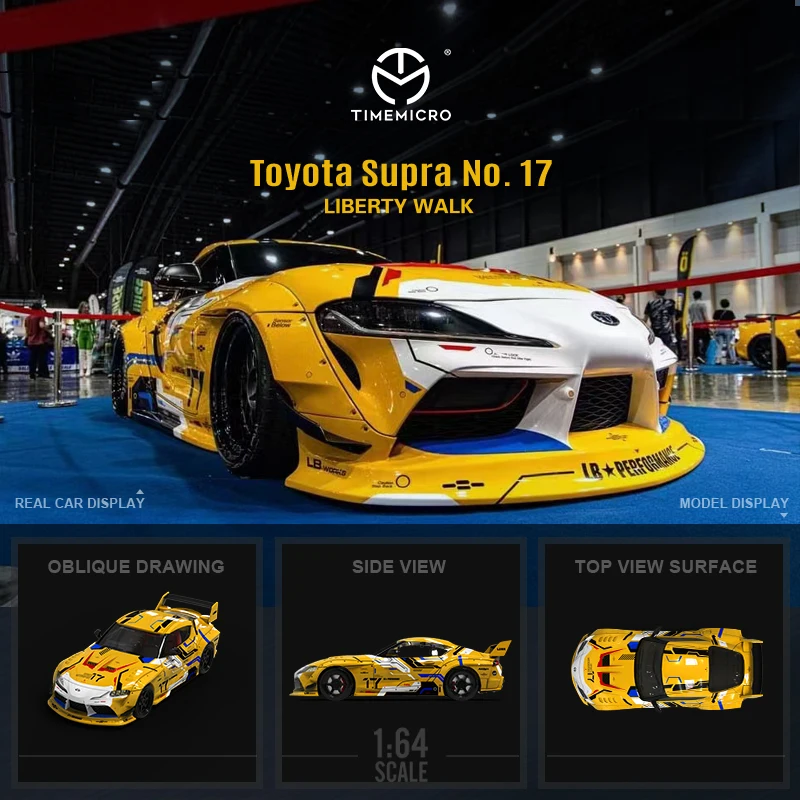 

Time Micro 1:64 Toyota Supra / Mazda RX-7 Rocket Bunny литая модель автомобиля