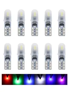 Ampoule LED de Signalisation de Voiture, COB T10 W5W 5W5 12V 7500K, Blanc,  NikAuto, avant, Lecture, Porte, Cartes, Coffre, Planner, Plaque, Lampes, 10  Pièces - AliExpress