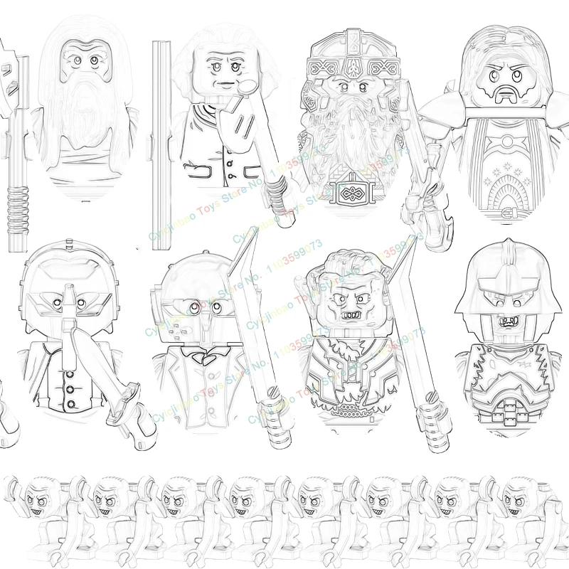 Средневековый фильм Рыцари анмар кольцо Wraiths экшн-фигурки аксессуары