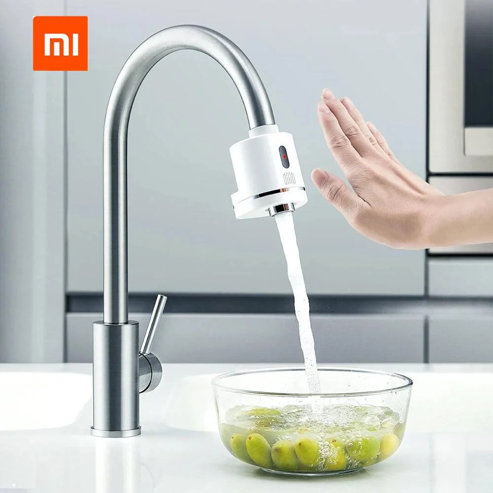 

Xiaomi Youpin Automatic Sense Infrared Unplugged Smart Induction Touchless Water Saver Device for Kitchen Bathroom Sink Faucet