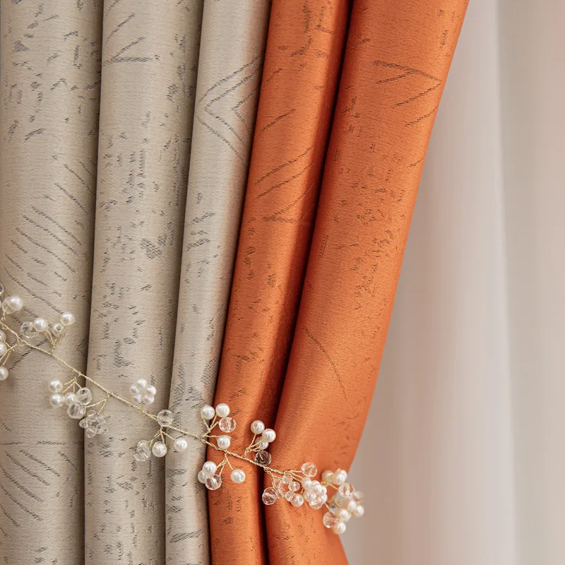 

Curtains for Bedroom Living Dining Room Chinese Luxury High Precision Jacquard Villa High Shading Windows Door Kitchen Splicing