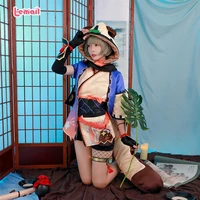 game genshin impact sayu cosplay costumes sets loli cute honey lovely dress