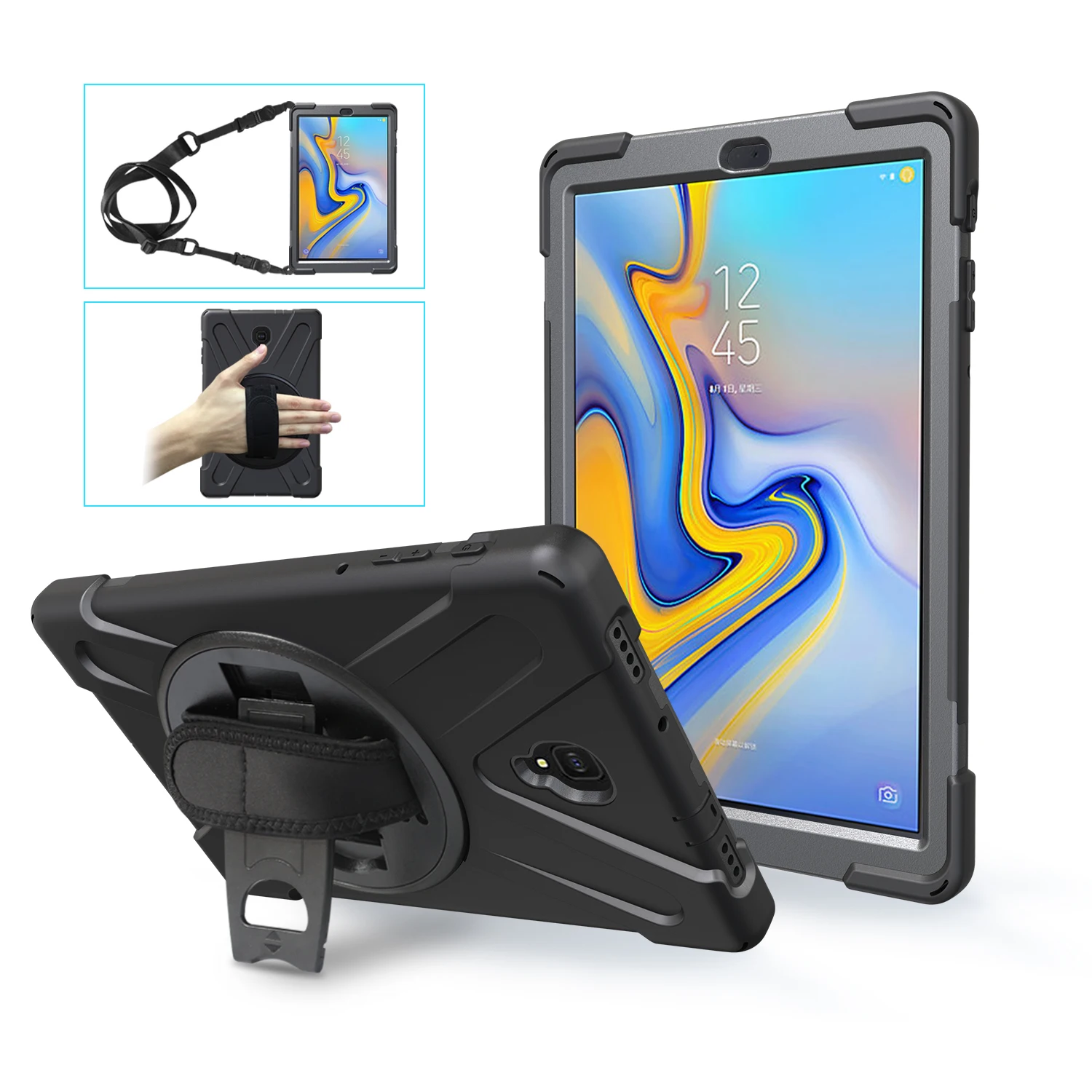 Вращающийся Гибридный чехол для Samsung Galaxy Tab S5E SM-T720 T725 A 10 5 T590 T595 1 T510 T515 прочный с