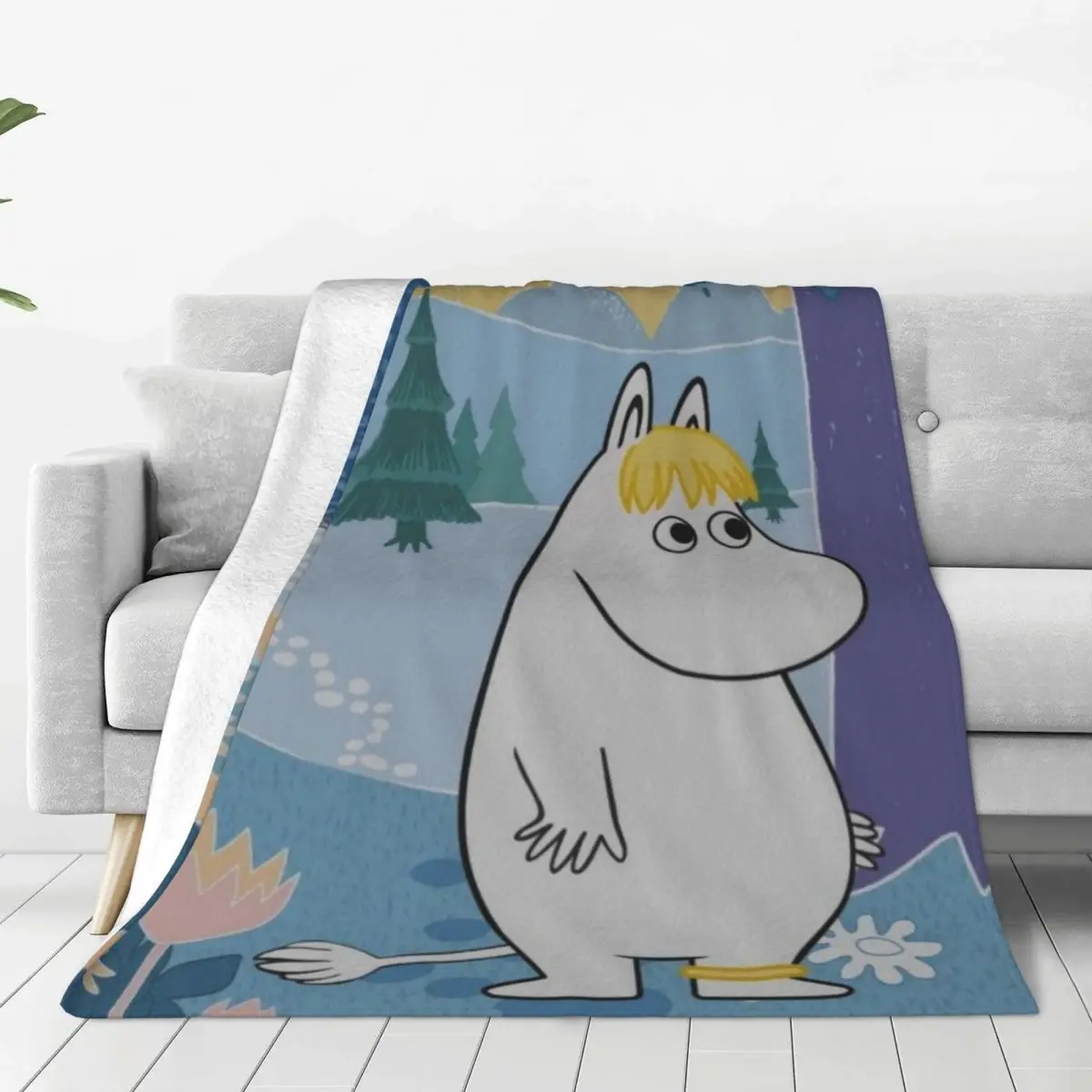 Пушистое детское одеяло Like-M-Moomin диван покрывало для сна уютное фланелевое декор